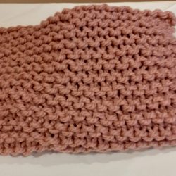 Hand Knitted Super Chunky Cowl in Pink - Image 3